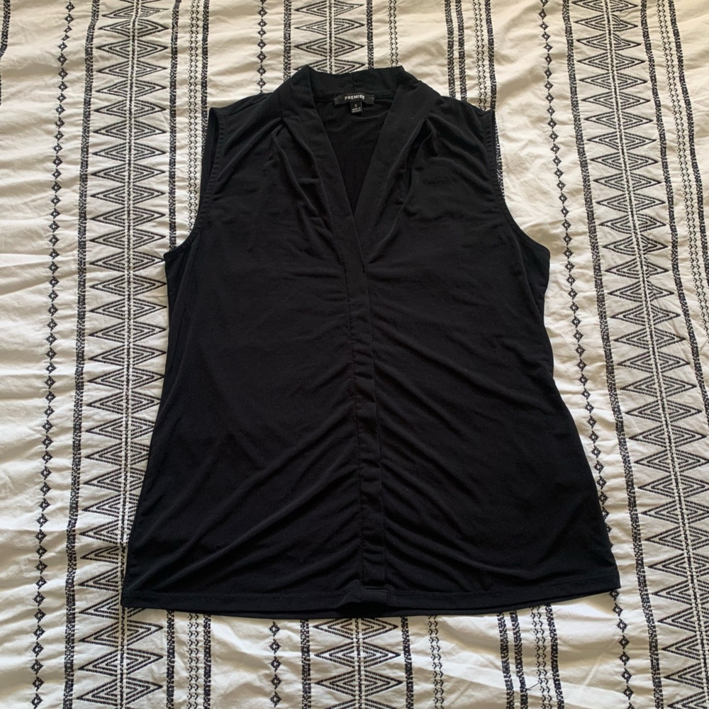 {3/$15} Premise | Black Sleeveless Blouse Size Small